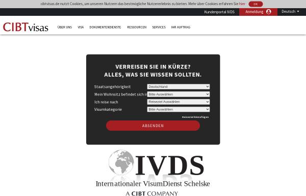 Vorschau von www.visum-dienst.de, Internationaler Visumdienst Schelske