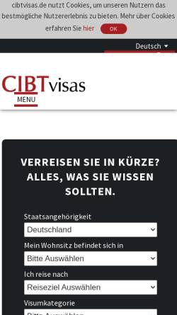 Vorschau der mobilen Webseite www.visum-dienst.de, Internationaler Visumdienst Schelske