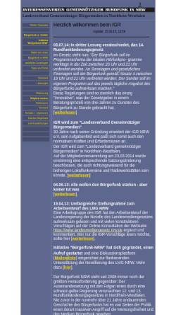 Vorschau der mobilen Webseite www.igr-nrw.de, IGR-NRW e.V.