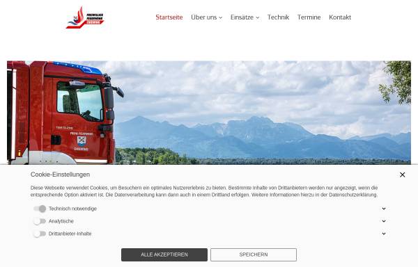Vorschau von www.feuerwehr-chieming.de, Freiwillige Feuerwehr Chieming