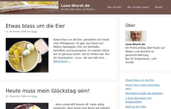 Vorschau von www.lose-wurst.de, Lose Wurst