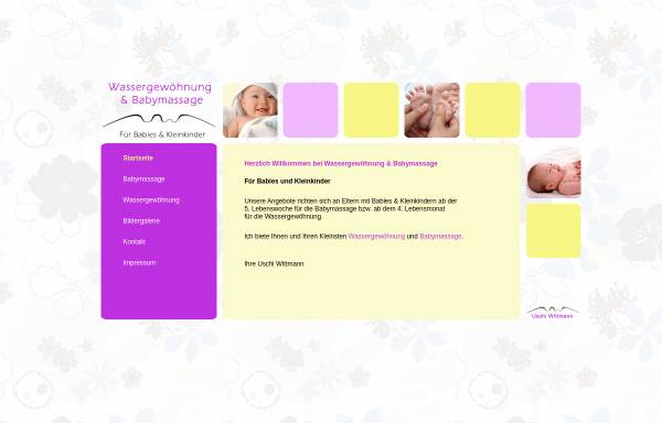 Vorschau von www.babymassage-wittmann.de, Babymassage & Wassergewöhnung Uschi Wittmann
