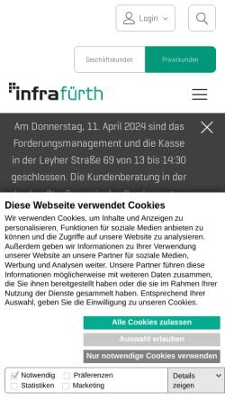 Vorschau der mobilen Webseite www.infra-fuerth.de, Infra Fürth GmbH