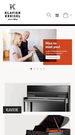 Vorschau der mobilen Webseite www.klavier-kreisel.de, Klavier Kreisel