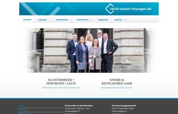 Vorschau von www.recht-steuer-erlangen.de, Hildmann - Langenwalder - Lüders