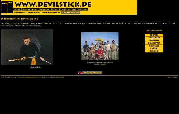 Vorschau von www.devilstick.de, Devilstick