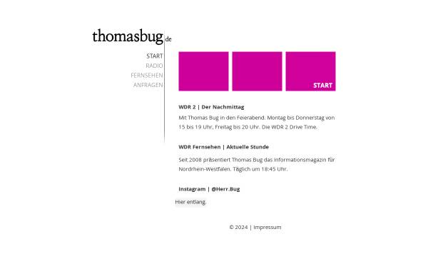 Vorschau von www.thomasbug.de, Bug, Thomas