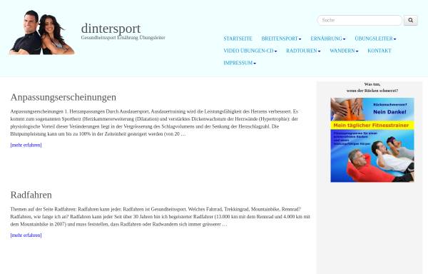 Vorschau von dintersport.de, Dintersport - Norbert Dinter