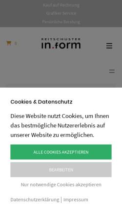 Vorschau der mobilen Webseite fitness-design.de, Reitschuster in.form KG