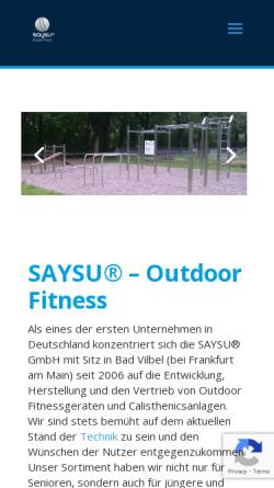 Vorschau der mobilen Webseite www.saysu.de, SAYSU GmbH
