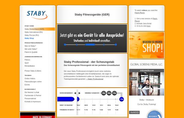 Vorschau von www.staby.de, Staby Fitnessgeräte