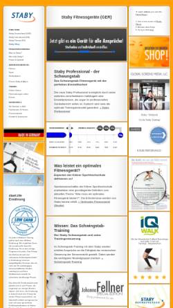 Vorschau der mobilen Webseite www.staby.de, Staby Fitnessgeräte