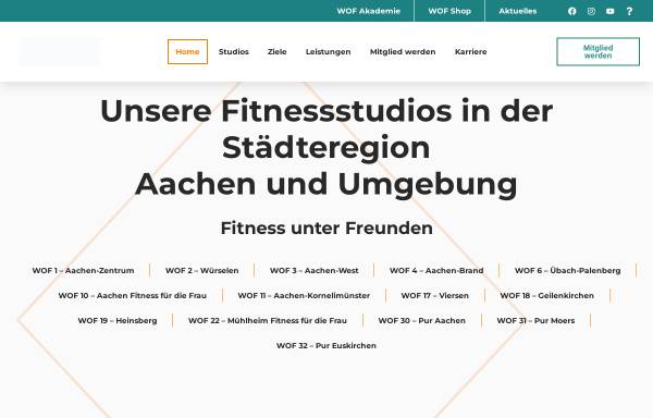 Vorschau von www.wof-fitness.de, TEAM World of Fitness AG