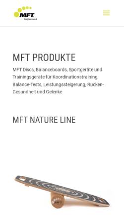 Vorschau der mobilen Webseite www.magic-sit.com, TST Trend Sport Trading GmbH