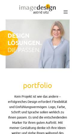 Vorschau der mobilen Webseite www.imagedesign-online.de, ImageDesign Astrid Sitz