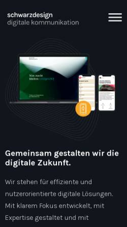 Vorschau der mobilen Webseite www.schwarzdesign.de, Schwarzdesign, Dipl.-Des. Oliver Schwarz
