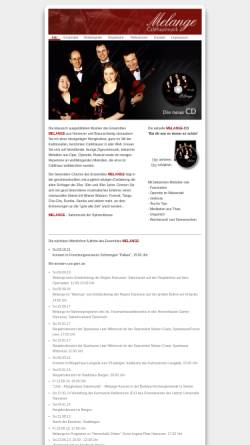 Vorschau der mobilen Webseite www.melange-salonmusik.de, Melange