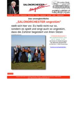 Vorschau der mobilen Webseite www.salonorchester.org, Salonorchester Ungestüm