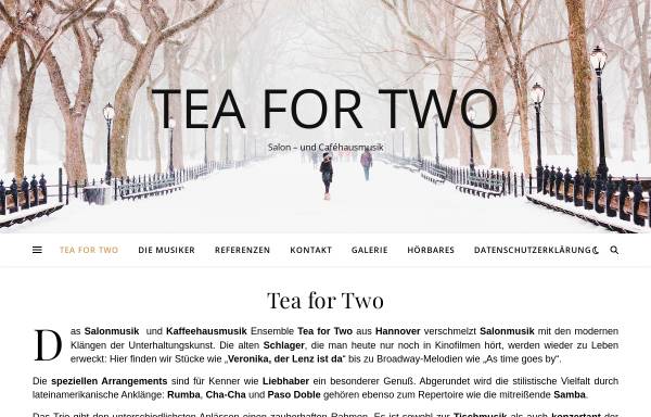 Vorschau von www.teafortwo.org, Tea for Two