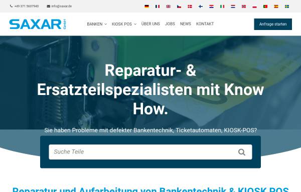 Vorschau von www.saxar.de, Saxar GmbH