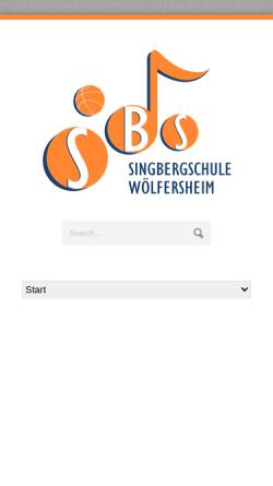 Vorschau der mobilen Webseite singbergschule-woelfersheim.de, Singbergschule