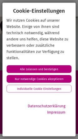 Vorschau der mobilen Webseite www.segebergerkliniken.de, Segeberger Kliniken GmbH
