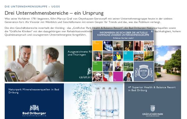 Vorschau von www.ugos.de, Unternehmensgruppe Graf von Oeynhausen-Sierstorpff