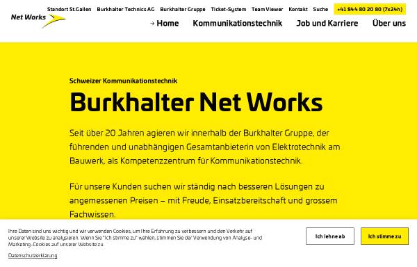 Vorschau von www.bnw.ch, Burkhalter Net Works AG
