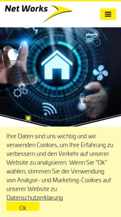 Vorschau der mobilen Webseite www.bnw.ch, Burkhalter Net Works AG