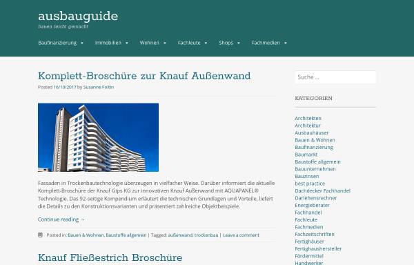 Vorschau von www.ausbauguide.de, AusbauGuide.de