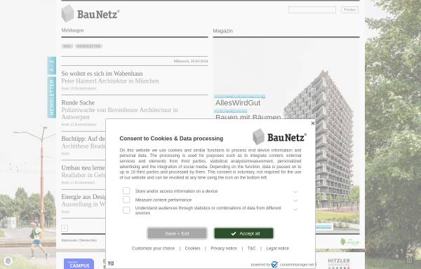 Vorschau von www.baunetz.de, Baunetz