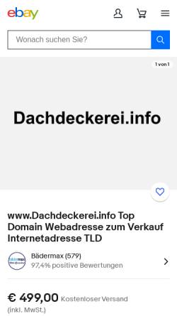 Vorschau der mobilen Webseite www.dachdeckerei.info, Dachdeckerei.info