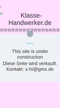 Vorschau der mobilen Webseite www.klasse-handwerker.de, Handwerkerverzeichnis für Deutschland
