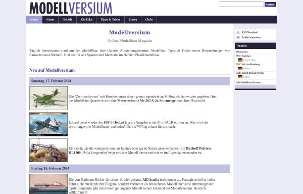Vorschau von www.modellversium.de, Modellversium