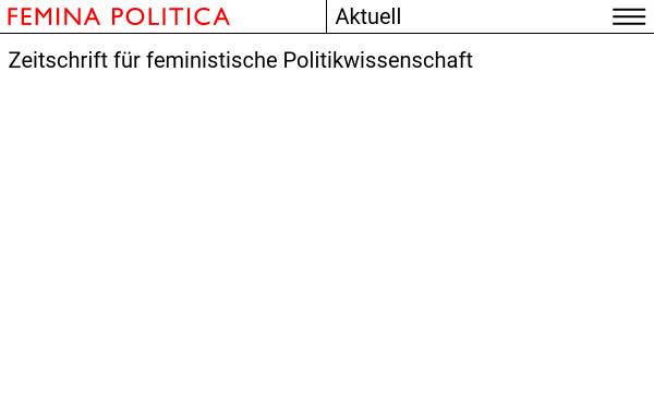 Vorschau von www.femina-politica.de, Femina Politica