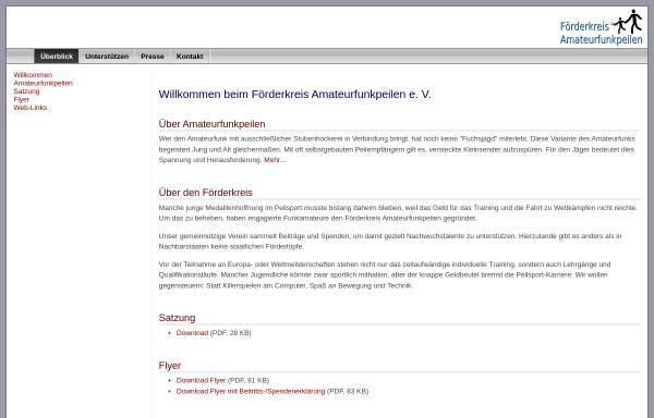 Vorschau von www.amateurfunkpeilen.de, Förderkreis Amateurfunkpeilen e. V.