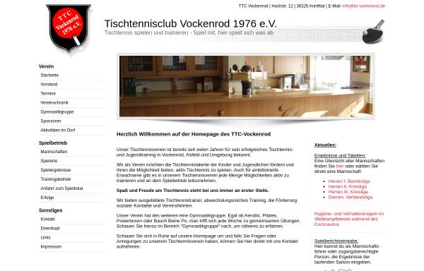 Vorschau von www.ttc-vockenrod.de, TTC Vockernod