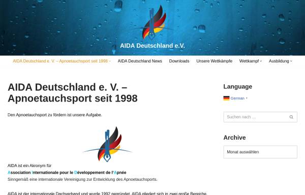 Vorschau von www.aida-deutschland.de, Tauchen
